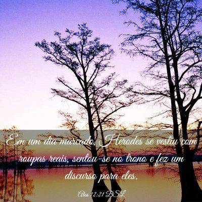 Picture 03 - Atos 12:21 BSL - Em um dia marcado, Herodes se vestiu com roupas - Bible Verse Picture