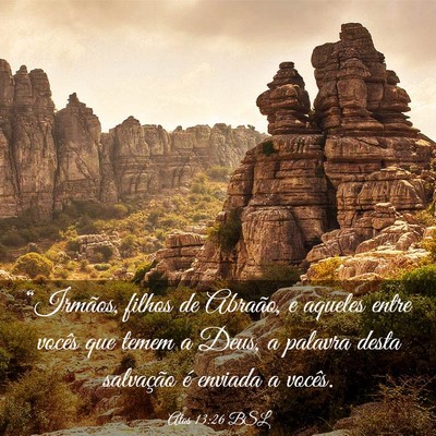 Picture 03 - Atos 13:26 BSL - “Irmãos, filhos de Abraão, e aqueles entre - Bible Verse Picture