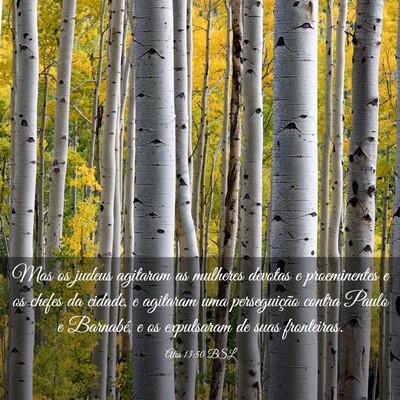 Picture 03 - Atos 13:50 BSL - Mas os judeus agitaram as mulheres devotas e - Bible Verse Picture