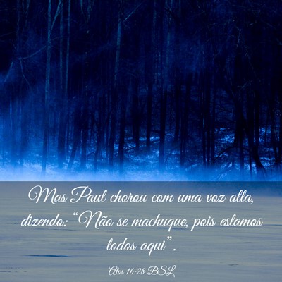 Picture 03 - Atos 16:28 BSL - Mas Paul chorou com uma voz alta, dizendo: - Bible Verse Picture