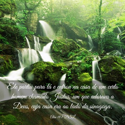 Picture 03 - Atos 18:7 BSL - Ele partiu para lá e entrou na casa de um certo - Bible Verse Picture