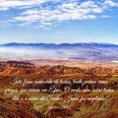 Picture 03 - Atos 19:17 BSL - Isto ficou conhecido de todos, tanto judeus como - Bible Verse Picture
