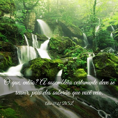 Picture 03 - Atos 21:22 BSL - O que, então? A assembléia certamente deve se - Bible Verse Picture