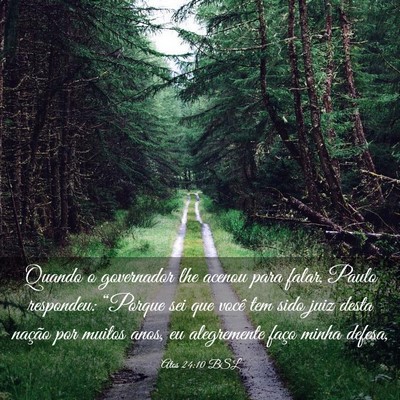Picture 03 - Atos 24:10 BSL - Quando o governador lhe acenou para falar, Paulo - Bible Verse Picture