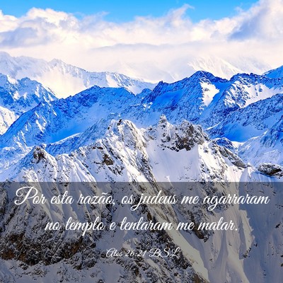 Picture 03 - Atos 26:21 BSL - Por esta razão, os judeus me agarraram no templo - Bible Verse Picture