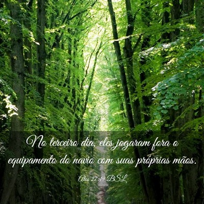 Picture 03 - Atos 27:19 BSL - No terceiro dia, eles jogaram fora o equipamento - Bible Verse Picture