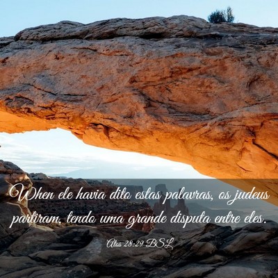 Picture 03 - Atos 28:29 BSL - When ele havia dito estas palavras, os judeus - Bible Verse Picture