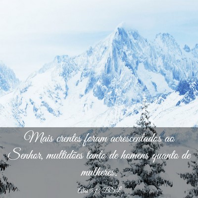 Picture 03 - Atos 5:14 BSL - Mais crentes foram acrescentados ao Senhor, - Bible Verse Picture
