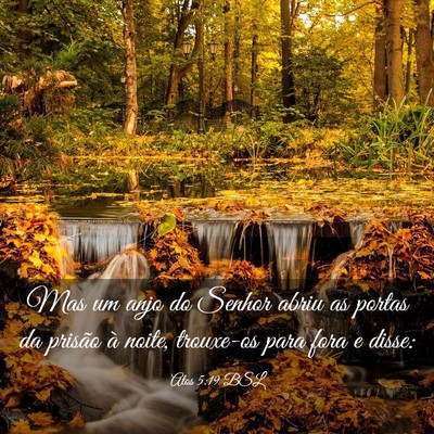 Picture 03 - Atos 5:19 BSL - Mas um anjo do Senhor abriu as portas da prisão - Bible Verse Picture