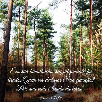 Picture 03 - Atos 8:33 BSL - Em sua humilhação, seu julgamento foi tirado. - Bible Verse Picture