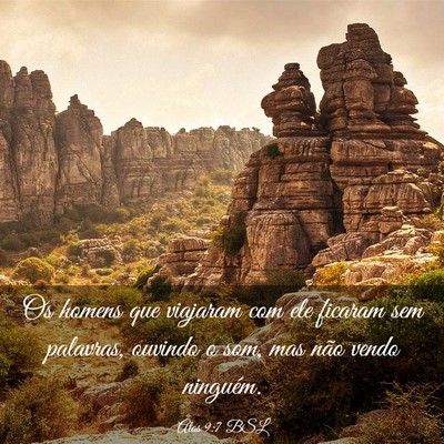 Picture 03 - Atos 9:7 BSL - Os homens que viajaram com ele ficaram sem - Bible Verse Picture