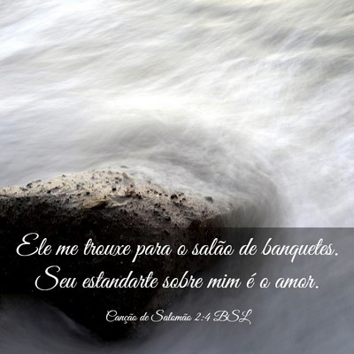 Picture 03 - Canção de Salomão 2:4 BSL - Ele me trouxe para o salão de banquetes. Seu - Bible Verse Picture