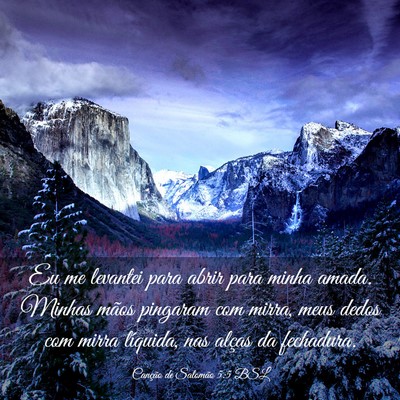 Picture 03 - Canção de Salomão 5:5 BSL - Eu me levantei para abrir para minha amada. - Bible Verse Picture