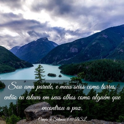 Picture 03 - Canção de Salomão 8:10 BSL - Sou uma parede, e meus seios como torres, então - Bible Verse Picture