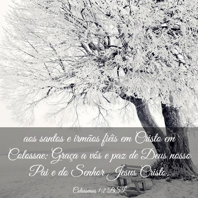Picture 03 - Colossenses 1:2 BSL - aos santos e irmãos fiéis em Cristo em - Bible Verse Picture