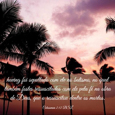 Picture 03 - Colossenses 2:12 BSL - having foi sepultado com ele no batismo, no qual - Bible Verse Picture