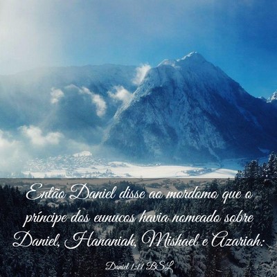 Picture 03 - Daniel 1:11 BSL - Então Daniel disse ao mordomo que o príncipe - Bible Verse Picture