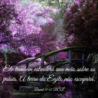 Picture 03 - Daniel 11:42 BSL - Ele também estenderá sua mão sobre os países. - Bible Verse Picture