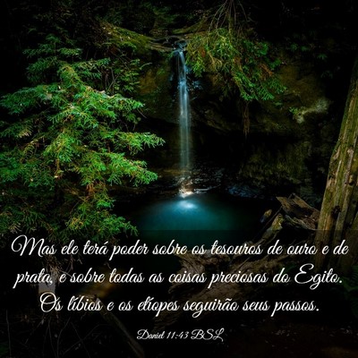 Picture 03 - Daniel 11:43 BSL - Mas ele terá poder sobre os tesouros de ouro e - Bible Verse Picture