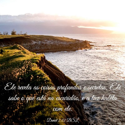 Picture 03 - Daniel 2:22 BSL - Ele revela as coisas profundas e secretas. Ele - Bible Verse Picture