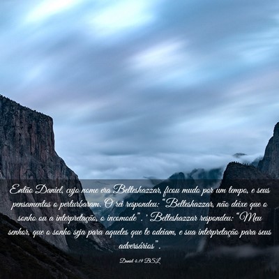 Picture 03 - Daniel 4:19 BSL - Então Daniel, cujo nome era Belteshazzar, ficou - Bible Verse Picture