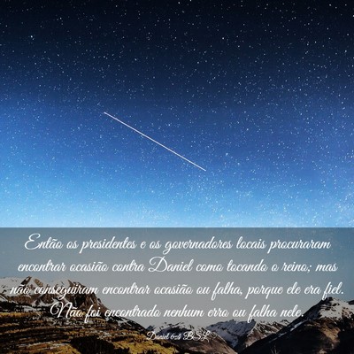 Picture 03 - Daniel 6:4 BSL - Então os presidentes e os governadores locais - Bible Verse Picture