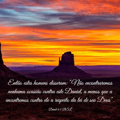 Picture 03 - Daniel 6:5 BSL - Então estes homens disseram: “Não - Bible Verse Picture