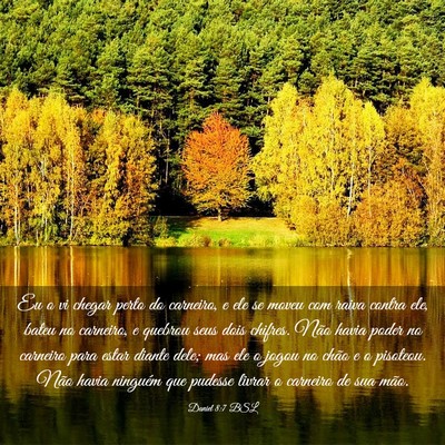 Picture 03 - Daniel 8:7 BSL - Eu o vi chegar perto do carneiro, e ele se moveu - Bible Verse Picture