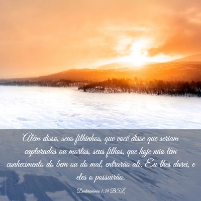 Picture 03 - Deuteronômio 1:39 BSL - Além disso, seus filhinhos, que você disse que - Bible Verse Picture