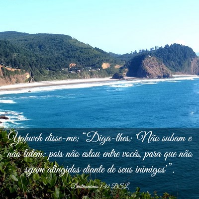 Picture 03 - Deuteronômio 1:42 BSL - Yahweh disse-me: “Diga-lhes: 'Não subam e não - Bible Verse Picture