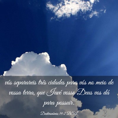 Picture 03 - Deuteronômio 19:2 BSL - vós separareis três cidades para vós no meio - Bible Verse Picture