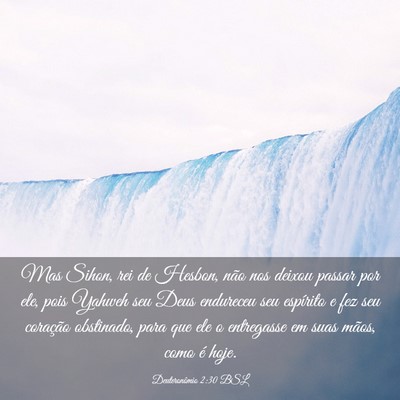 Picture 03 - Deuteronômio 2:30 BSL - Mas Sihon, rei de Hesbon, não nos deixou passar - Bible Verse Picture