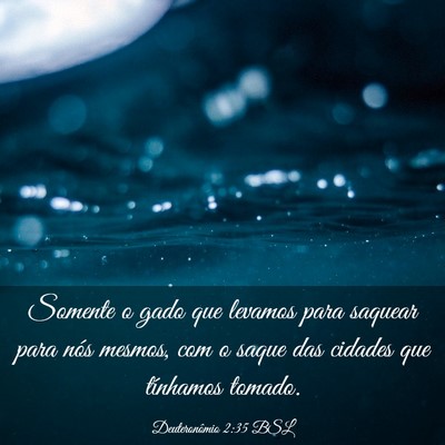 Picture 03 - Deuteronômio 2:35 BSL - Somente o gado que levamos para saquear para nós - Bible Verse Picture