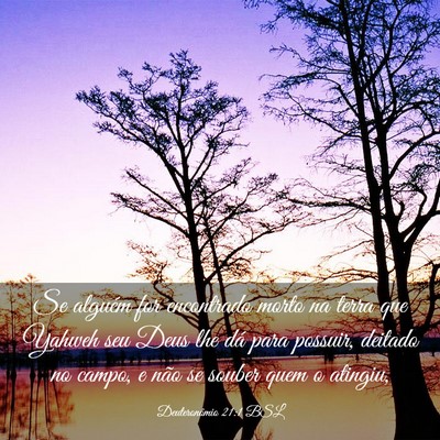 Picture 03 - Deuteronômio 21:1 BSL - Se alguém for encontrado morto na terra que - Bible Verse Picture