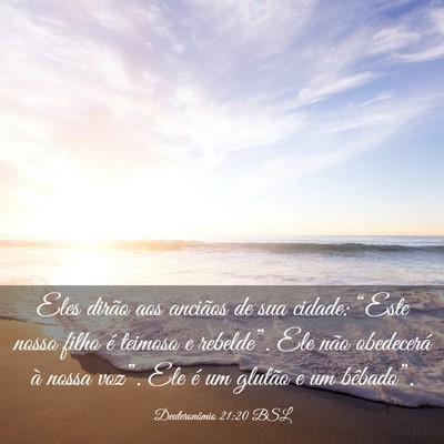 Picture 03 - Deuteronômio 21:20 BSL - Eles dirão aos anciãos de sua cidade: “Este - Bible Verse Picture