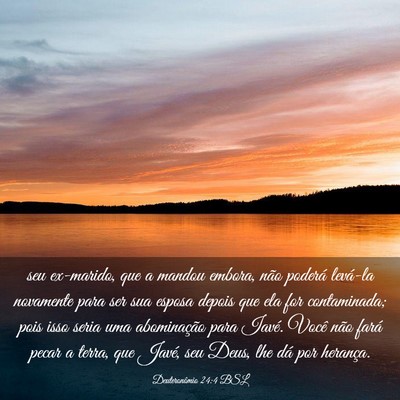 Picture 03 - Deuteronômio 24:4 BSL - seu ex-marido, que a mandou embora, não poderá - Bible Verse Picture