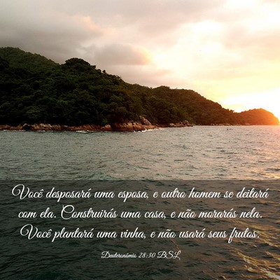 Picture 03 - Deuteronômio 28:30 BSL - Você desposará uma esposa, e outro homem se - Bible Verse Picture