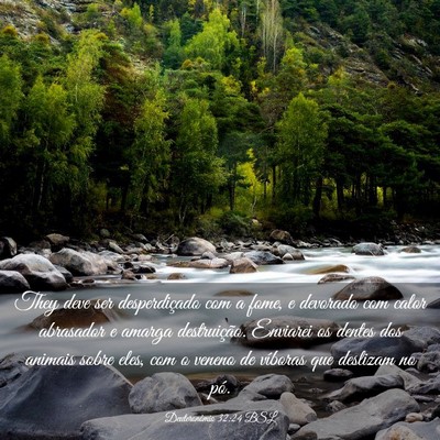 Picture 03 - Deuteronômio 32:24 BSL - They deve ser desperdiçado com a fome, e - Bible Verse Picture