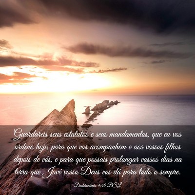 Picture 03 - Deuteronômio 4:40 BSL - Guardareis seus estatutos e seus mandamentos, que - Bible Verse Picture