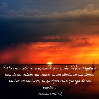 Picture 03 - Deuteronômio 5:21 BSL - “Você não cobiçará a esposa de seu vizinho. - Bible Verse Picture