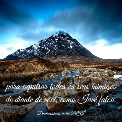 Picture 03 - Deuteronômio 6:19 BSL - para expulsar todos os seus inimigos de diante de - Bible Verse Picture