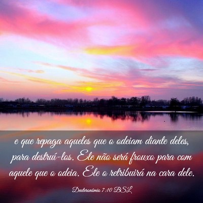 Picture 03 - Deuteronômio 7:10 BSL - e que repaga aqueles que o odeiam diante deles, - Bible Verse Picture