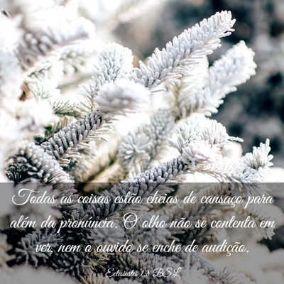 Picture 03 - Eclesiastes 1:8 BSL - Todas as coisas estão cheias de cansaço para - Bible Verse Picture