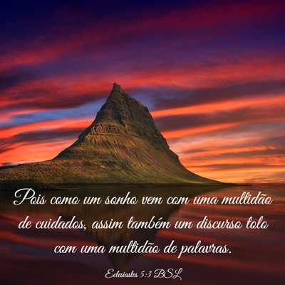 Picture 03 - Eclesiastes 5:3 BSL - Pois como um sonho vem com uma multidão de - Bible Verse Picture