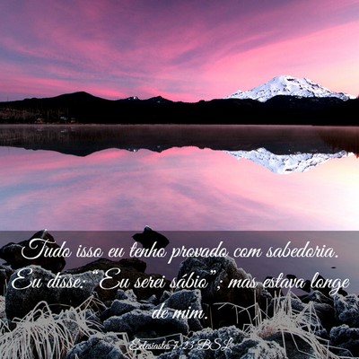 Picture 03 - Eclesiastes 7:23 BSL - Tudo isso eu tenho provado com sabedoria. Eu - Bible Verse Picture