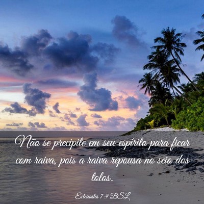 Picture 03 - Eclesiastes 7:9 BSL - Não se precipite em seu espírito para ficar com - Bible Verse Picture