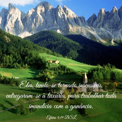 Picture 03 - Efésios 4:19 BSL - Eles, tendo-se tornado insensíveis, - Bible Verse Picture