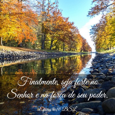 Picture 03 - Efésios 6:10 BSL - Finalmente, seja forte no Senhor e na força de - Bible Verse Picture