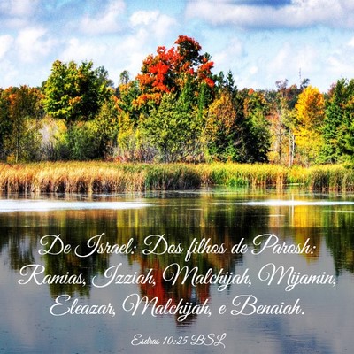 Picture 03 - Esdras 10:25 BSL - De Israel: Dos filhos de Parosh: Ramias, Izziah, - Bible Verse Picture