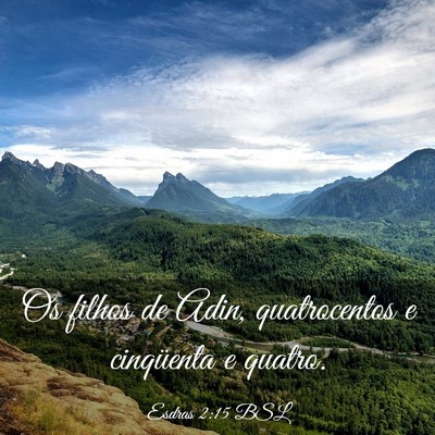 Picture 03 - Esdras 2:15 BSL - Os filhos de Adin, quatrocentos e cinqüenta e - Bible Verse Picture